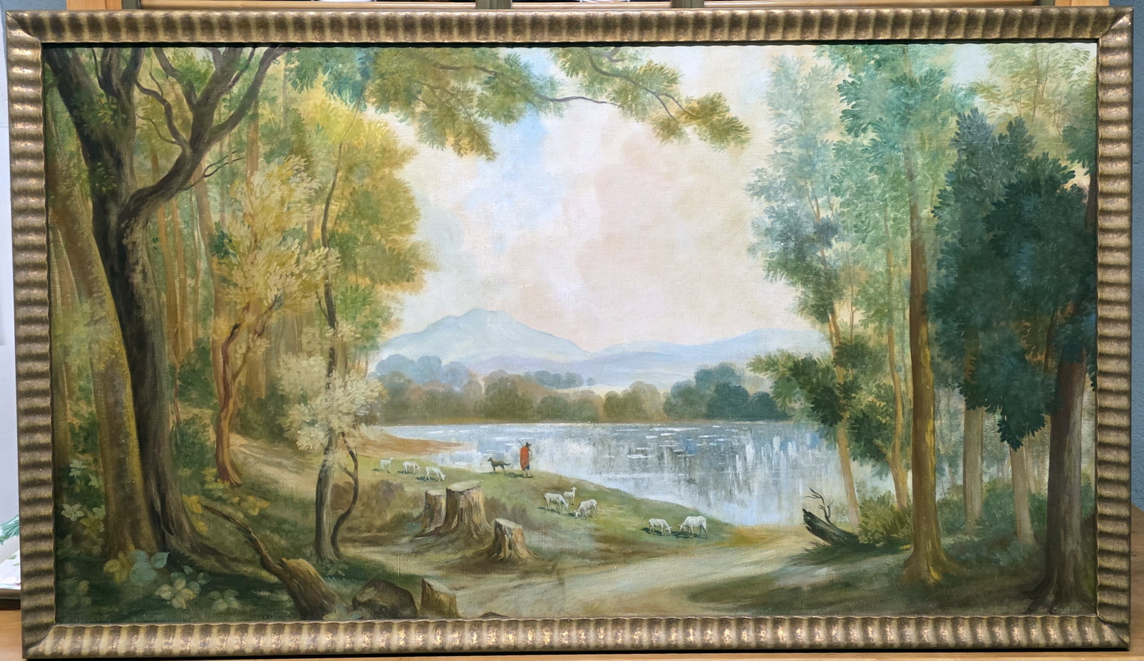 A large French Landscape Painting